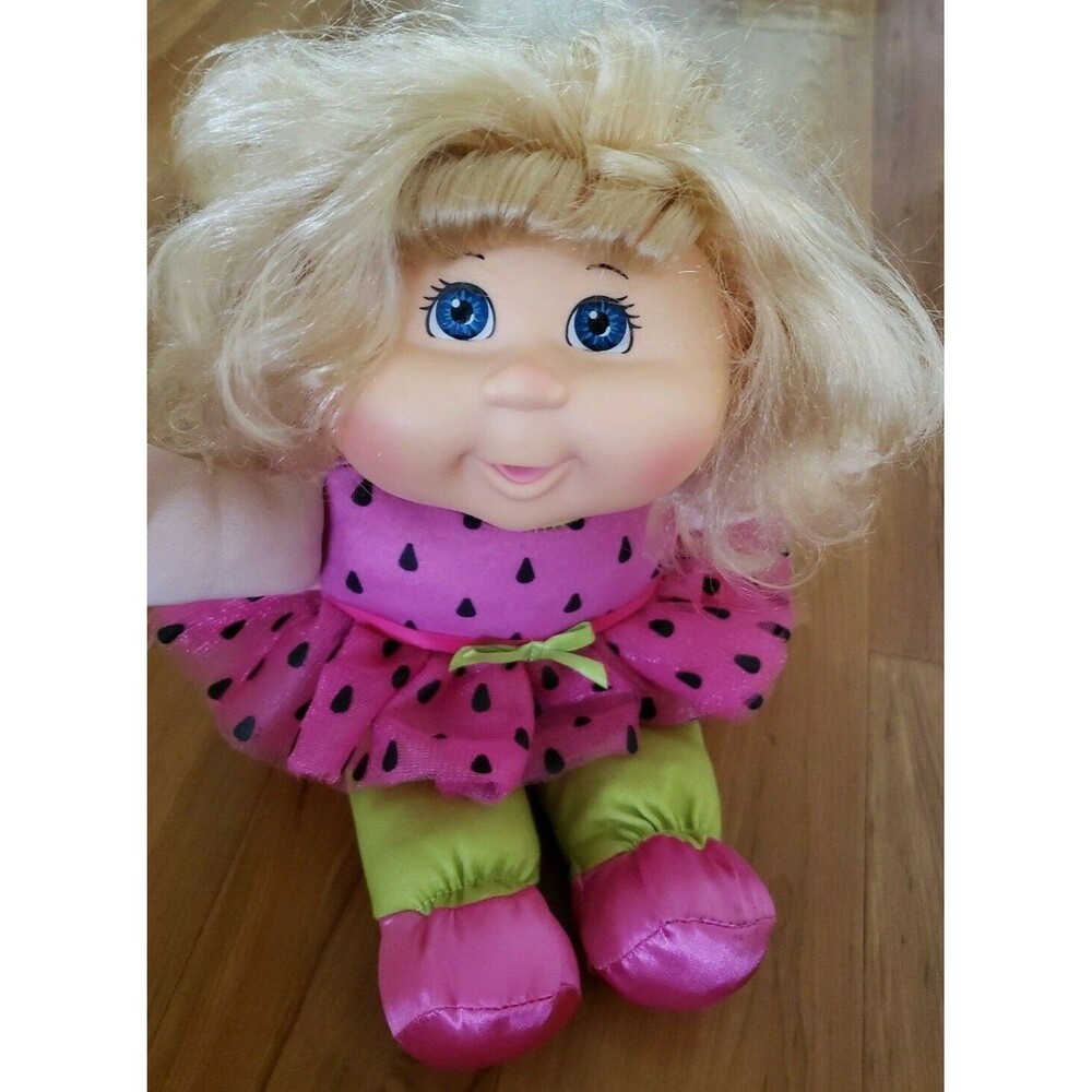 Cabbage Patch Kid Doll Blond Blue Eye Watermelon Tutu Scented 2015 Hasbro toy